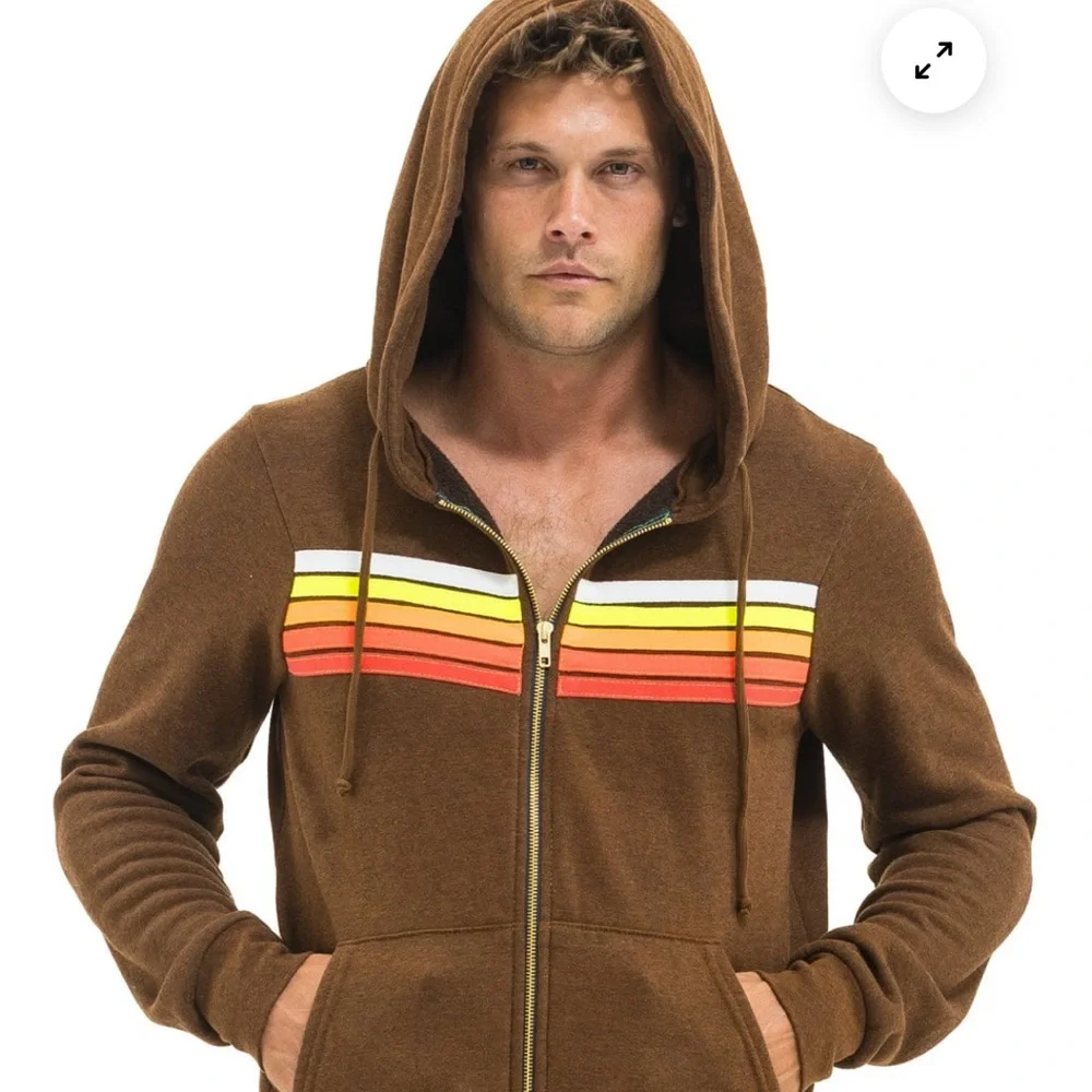 Aviator Nation Hoodie New Without Tags Medium 
brown Neon - Picture 5 of 12